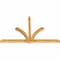 Ekena Millwork Redmond Rough Sawn Timber Gable Bracket, Western Red Cedar, 96"W x 60"H x 4"D x 4"F, 15/12 Pitch GBW096X60X0404RED00RWR - alternate 3